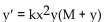 <strong>Is the differential equation first-order linear? If so, find f(x) and g(x) so that the equation can be expressed in standard + f(x)y = g(x). </strong> A) B) C) No D)