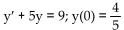 <strong>Find the integrating factor, the general solution, and the particular solution satisfying the given initial condition. </strong> A) B) C) D)