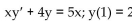 <strong>Find the integrating factor, the general solution, and the particular solution satisfying the given initial condition. </strong> A) B) C) D)