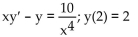 <strong>Find the integrating factor, the general solution, and the particular solution satisfying the given initial condition. </strong> A) B) C) D)