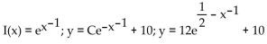 <strong>Find the integrating factor, the general solution, and the particular solution satisfying the given initial condition. </strong> A) B) C) D)