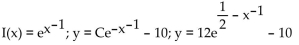<strong>Find the integrating factor, the general solution, and the particular solution satisfying the given initial condition. </strong> A) B) C) D)