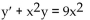 <strong>Find the integrating factor I(x) for each equation, and then find the general solution. </strong> A) B) C) D)