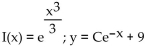 <strong>Find the integrating factor I(x) for each equation, and then find the general solution. </strong> A) B) C) D)