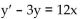 <strong>Find the integrating factor I(x) for each equation, and then find the general solution. </strong> A) B) C) D)