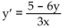 <strong>Find the general solution two ways. First use an integrating factor and then use separation of variables. </strong> A) B) C) D)