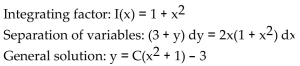 <strong>Find the general solution two ways. First use an integrating factor and then use separation of variables. </strong> A) B) C) D)