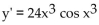 <strong>Find the derivative. y = </strong> A) B) C) D)