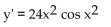 <strong>Find the derivative. y = </strong> A) B) C) D)