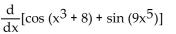 <strong>Find the derivative. </strong> A) B) C) D)