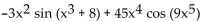 <strong>Find the derivative. </strong> A) B) C) D)