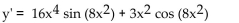 <strong>Find the derivative. y = </strong> A) B) C) D)