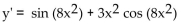 <strong>Find the derivative. y = </strong> A) B) C) D)