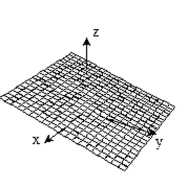 <strong>Choose the surface that the function describes. f(x, y) = 1 - x - 2y</strong> A) B) C) D)