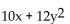 <strong>Find the partial derivative. Let z = </strong> A) B) -12x - 18y C) 10x - 12y D)