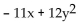 <strong>Find the partial derivative. Find </strong> A) 8x - 11y B) -11x - 12y C) D)