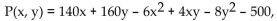 <strong>Solve the problem. The profit function for sales of two models of television sets at a chain discount store is given by where x is the number of sales per week of model A, and y is the number of sales per week of model B. Find Px(10, 15) and interpret the result.</strong> A) At a sales level of 10 units of model A and 15 units of model B, increasing sales of model A by one unit and holding Sales of model B at 15 units will increase profit by approximately $60 B) At a sales level of 10 units of model A and 15 units of model B, increasing sales of model A by one unit and holding Sales of model B at 15 units will increase profit by approximately $80. C) At a sales level of 10 units of model A and 15 units of model B, increasing sales of model A by one unit and holding Sales of model B at 15 units will increase profit by approximately $120 D) At a sales level of 10 units of model A and 15 units of model B, increasing sales of model A by one unit and holding Sales of model B at 15 units will increase profit by approximately $140