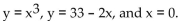 <strong>Provide an appropriate response. Let R be the region bounded by the graphs of the equations Use set notation and double inequalities to describe R as a regular x region or regular y region, whichever is simpler.</strong> A) B) C) D)