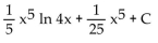 <strong>Evaluate using integration by parts. </strong> A) B) C) D)