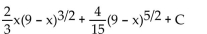 <strong>Evaluate using integration by parts. </strong> A) B) C) D)