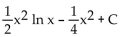 <strong>Evaluate using integration by parts. </strong> A) B) C) D)