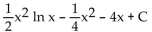 <strong>Evaluate using integration by parts. </strong> A) B) C) D)