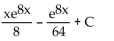 <strong>Evaluate using integration by parts. </strong> A) B) C) D)