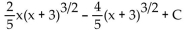 <strong>Evaluate using integration by parts. </strong> A) B) C) D)