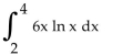 <strong>Evaluate using integration by parts. </strong> A) 9.48 B) 40.2 C) 6.70 D) 55.2