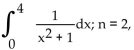 <strong>Use Simpson's rule to approximate the integral using the indicated value of n (so there are 2n subintervals). Round to two decimal places.</strong> A) 1.20 B) 1.29 C) 1.46, D) 1.33