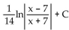 <strong>Find the indefinite integral using a table of integration formulas. </strong> A) B) C) D)