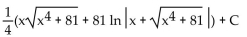 <strong>Find the indefinite integral using a table of integration formulas. </strong> A) B) C) D)