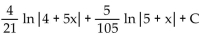 <strong>Find the indefinite integral using a table of integration formulas. </strong> A) B) C) D)