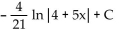 <strong>Find the indefinite integral using a table of integration formulas. </strong> A) B) C) D)