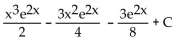 <strong>Provide an appropriate response. Use an integral table to find </strong> A) B) C) D)