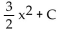 <strong>Find the integral. </strong> A) B) 0 C) 3 + C D) 3x + C