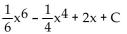 <strong>Find the integral. </strong> A) B) C) D)