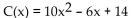 <strong>Solve the problem. Find the cost function if the marginal cost function is and the fixed cost is $14.</strong> A) B) C) D)