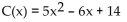 <strong>Solve the problem. Find the cost function if the marginal cost function is and the fixed cost is $14.</strong> A) B) C) D)