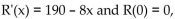 <strong>Solve the problem. The marginal revenue from the sale of compact discs is given by where R(x) is the revenue in dollars. Find the price-demand equation.</strong> A) B) p = 190x - 8 C) p = 190 - 4x D)