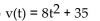 <strong>Solve the problem. An rock's acceleration at time t is given by a(t) = 16t, and its initial velocity is 35. Find the velocity function v(t).</strong> A) B) C) D)