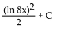 <strong>Find the integral. </strong> A) B) C) D)