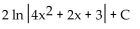 <strong>Find the integral. </strong> A) B) C) D)