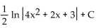 <strong>Find the integral. </strong> A) B) C) D)