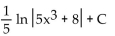 <strong>Find the integral. </strong> A) B) C) D)