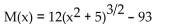 <strong>Solve the problem. The rate of expenditure for maintenance of a particular machine is given by where x is time measured in years. Total maintenance costs through the second year are $105. Find the total maintenance Function.</strong> A) B) C) D)