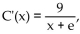<strong>Solve the problem. A company has found that the marginal cost of a new production line (in thousands) is where x is the number of years the line is in use. Find the total cost function for the production line (in thousands). The Fixed cost is $20,000.</strong> A) B) C(x) = 9 ln (x + e) + 20 C) D) C(x) = 9 ln (x + e) + 11