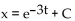 <strong>Provide an appropriate response. Find the general solution for the differential equation </strong> A) B) C) D)
