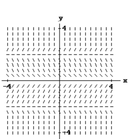 <strong>Match the differential equation with the appropriate slope field. </strong> A) B) C) D)