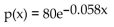 <strong>Solve the problem. If the marginal price   units of demand per week is proportional to the price p, and if at $80 there is no weekly demand [p(0) = 80], and if at $50.18 there is a weekly demand of 8 units [p(8) = 50.18], find the Price-demand equation.</strong> A)   B)   C)   D)   <div style=padding-top: 35px> 